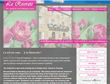 Tablet Screenshot of laroseraie-hotel.com